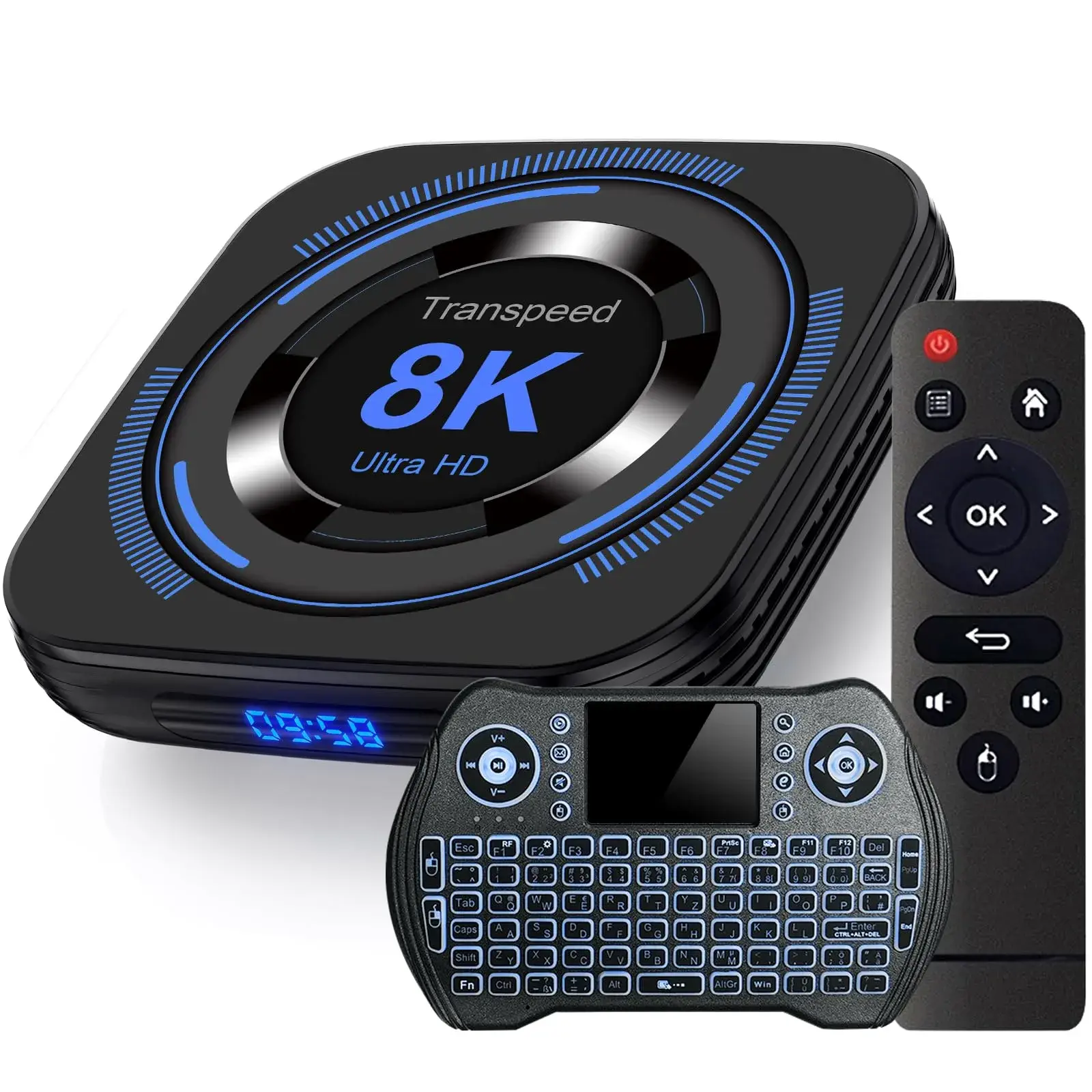 TV Box 8K con control remoto